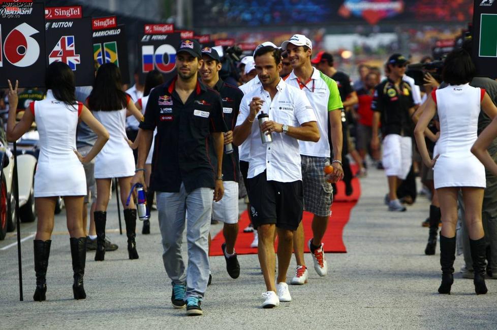 Jaime Alguersuari (Toro Rosso) und Vitantonio Liuzzi (HRT) 