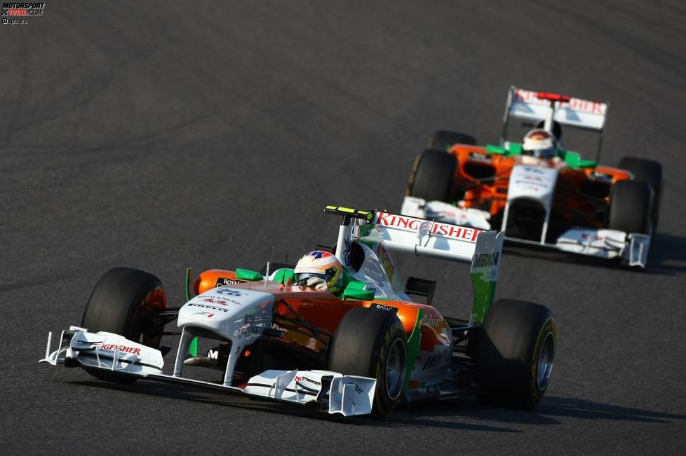 Paul di Resta (Force India) und Adrian Sutil (Force India) 