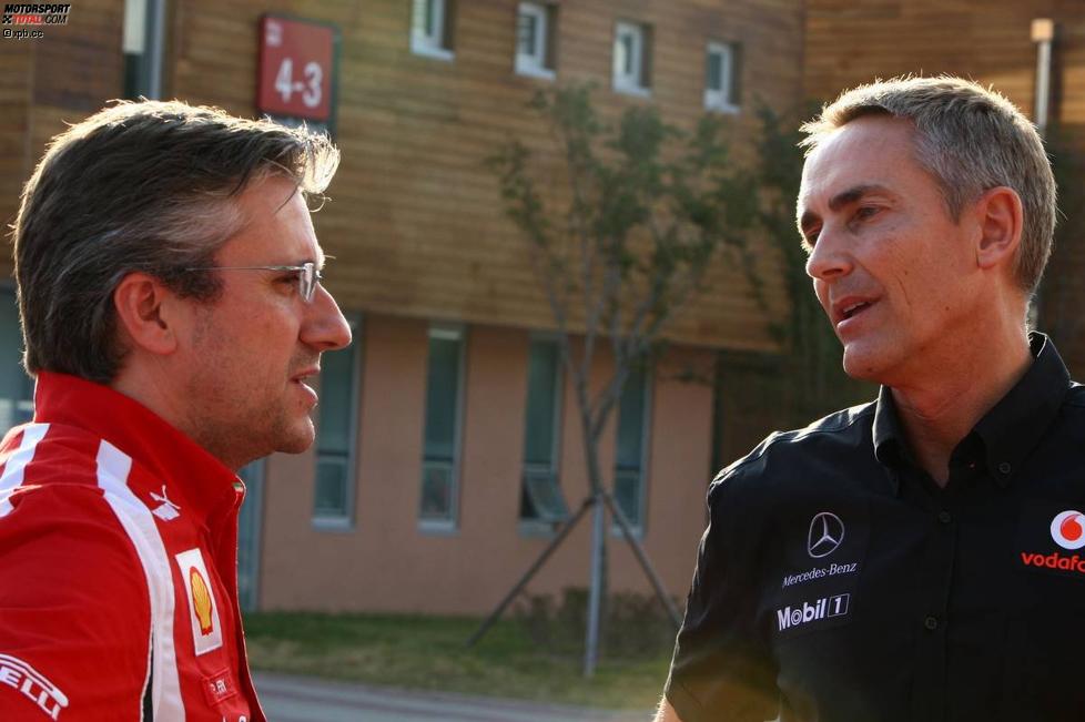 Pat Fry (Ferrari) und Martin Whitmarsh (Teamchef) 