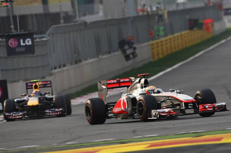 Lewis Hamilton (McLaren) und Mark Webber (Red Bull) 