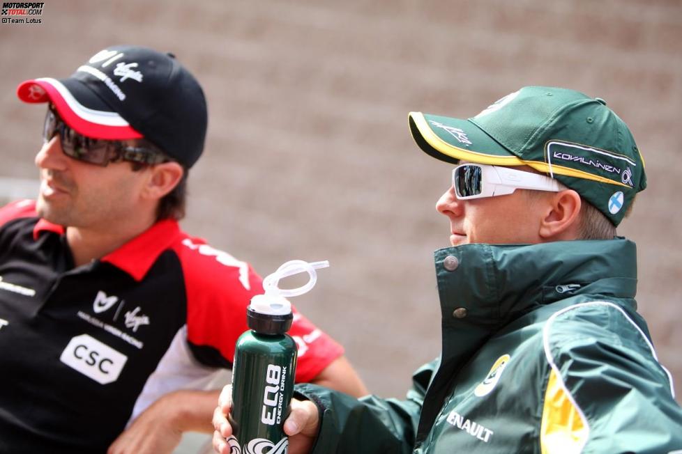 Timo Glock (Marussia-Virgin) und Heikki Kovalainen (Lotus) 