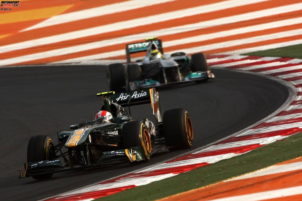 Jarno Trulli (Lotus) und Nico Rosberg (Mercedes) 