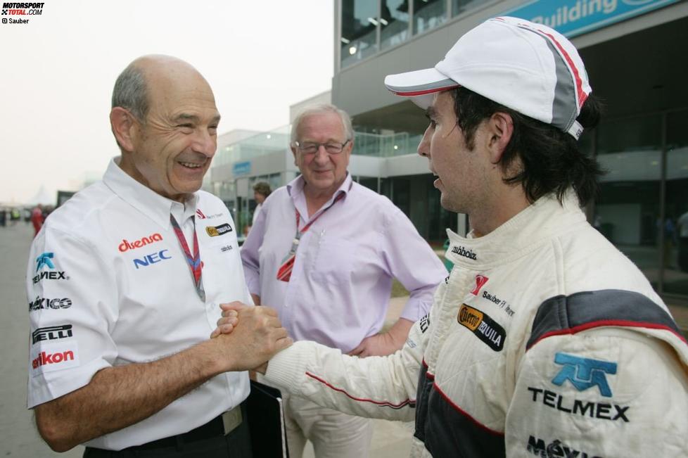 Peter Sauber und Sergio Perez 