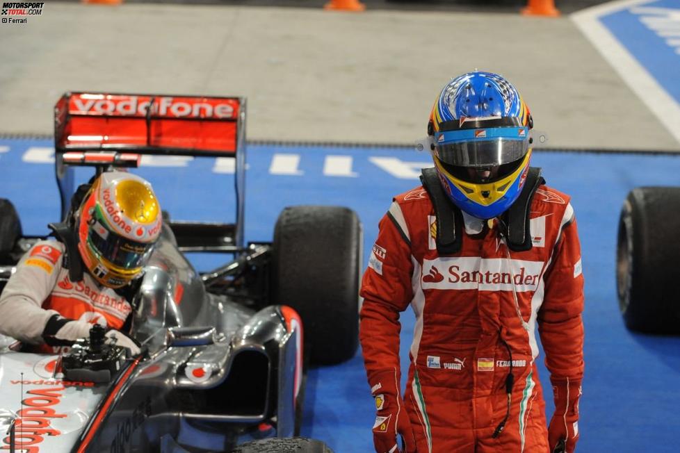Lewis Hamilton (McLaren) und Fernando Alonso (Ferrari)