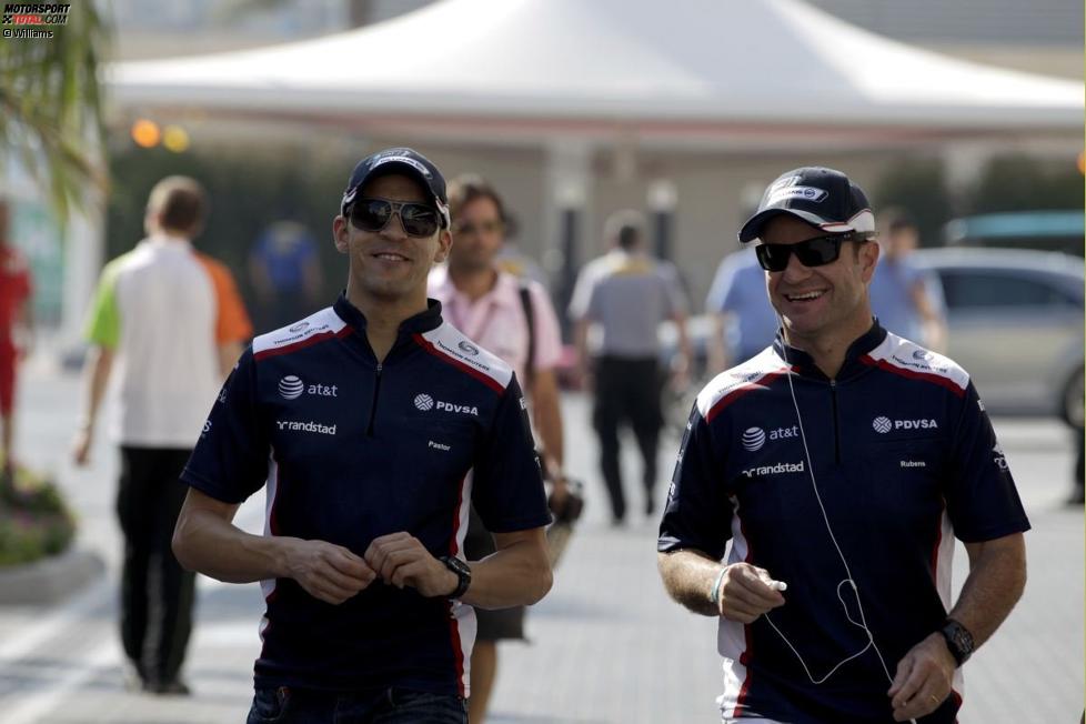 Pastor Maldonado und Rubens Barrichello (Williams) 