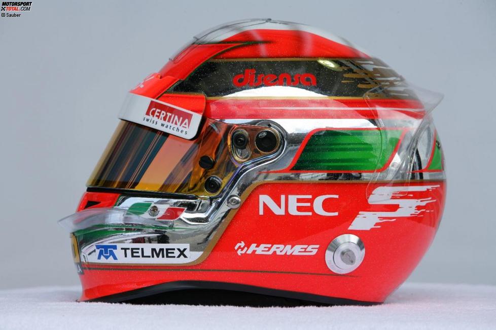 Helmdesign von Sergio Perez (Sauber)
