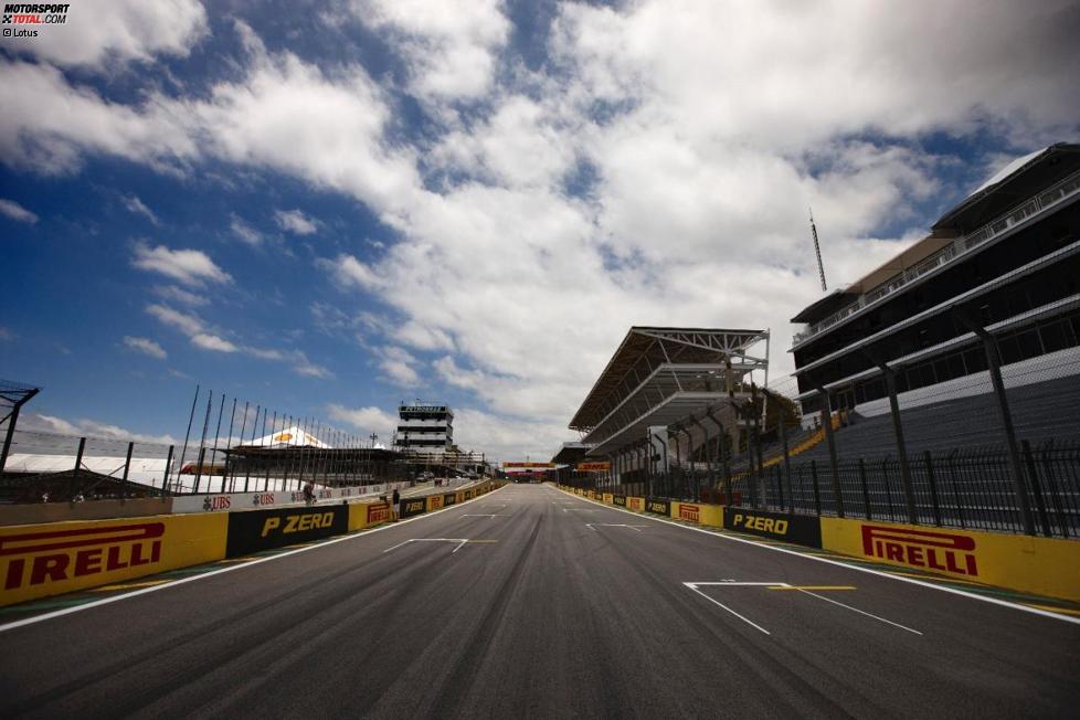 Start- und Zielgerade in Interlagos (Sao Paulo)