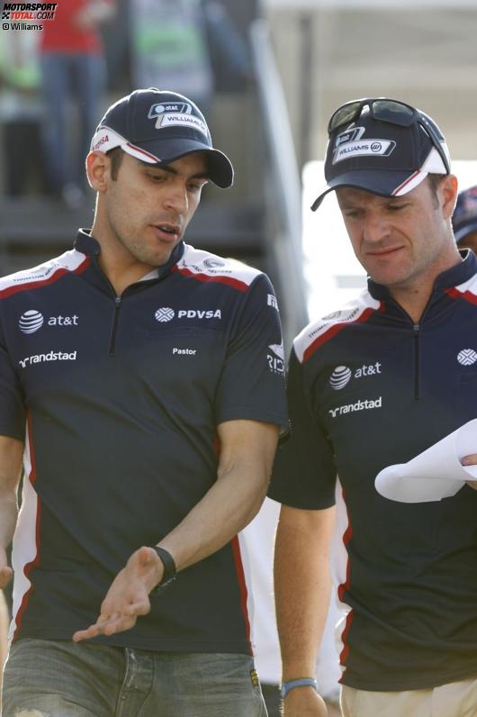 Pastor Maldonado (Williams) und Rubens Barrichello (Williams) 