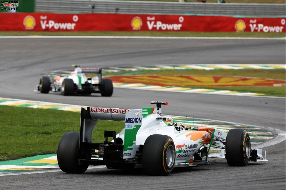 Paul di Resta (Force India) und Adrian Sutil (Force India) 