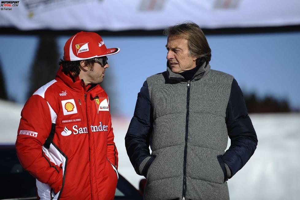 Fernando Alonso und Luca di Montezemolo (Präsident) 