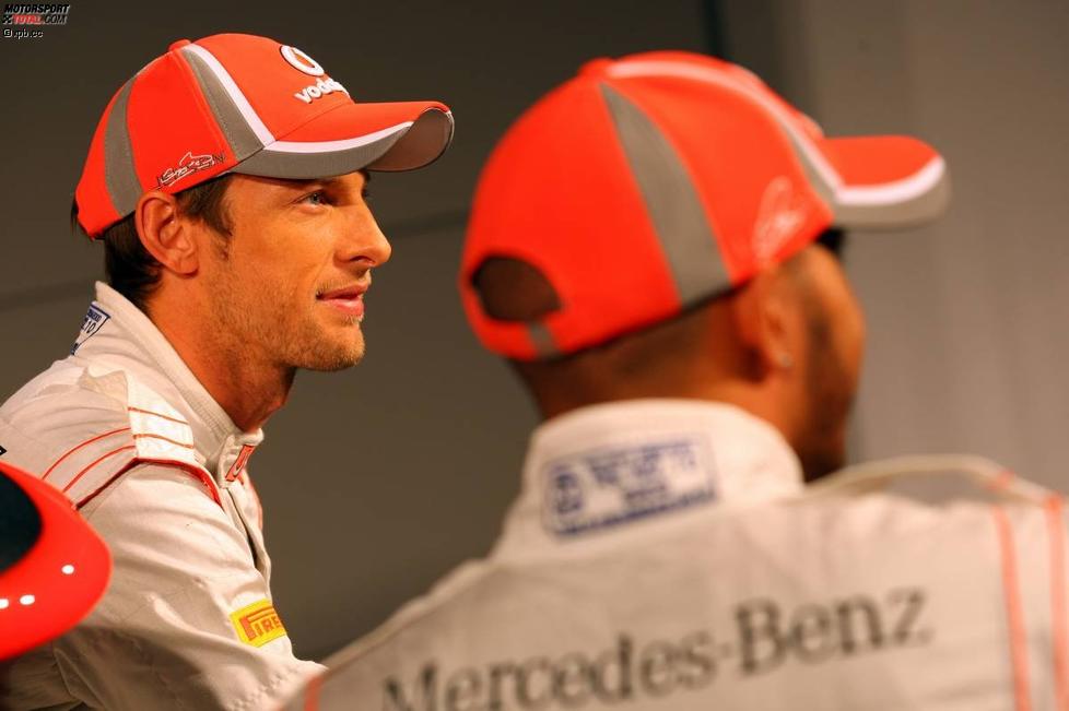 Jenson Button und Lewis Hamilton (McLaren) 