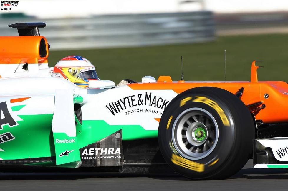 Roll-out des Force India-Mercedes VJM05 mit Paul di Resta am Steuer