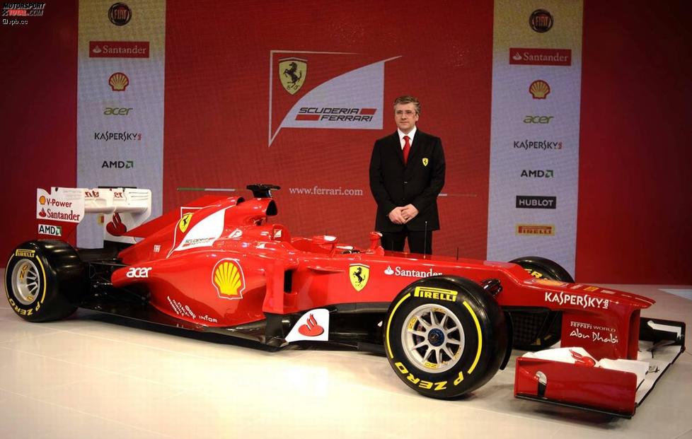 Technikchef Pat Fry und der Ferrari F2012