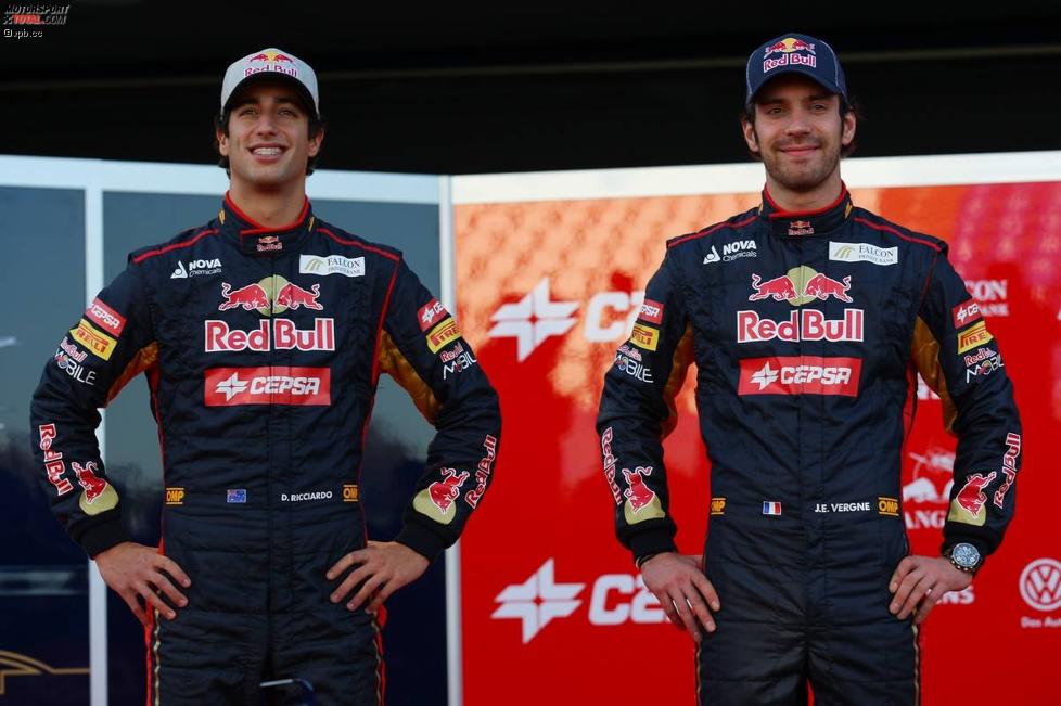 Daniel Ricciardo (Toro Rosso) Jean-Eric Vergne (Toro Rosso) 