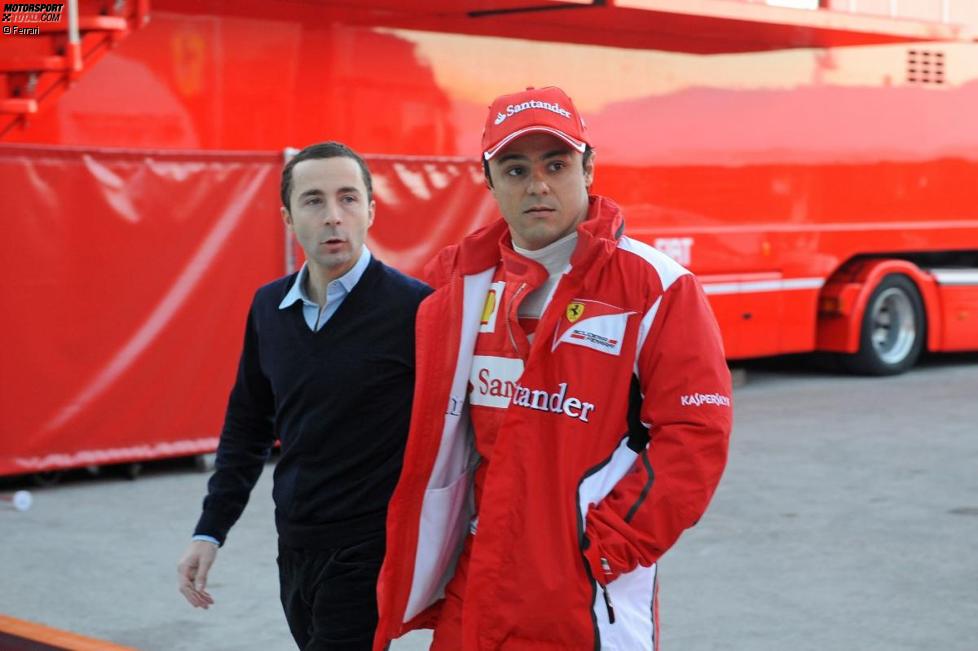 Nicolas Todt und Felipe Massa (Ferrari)