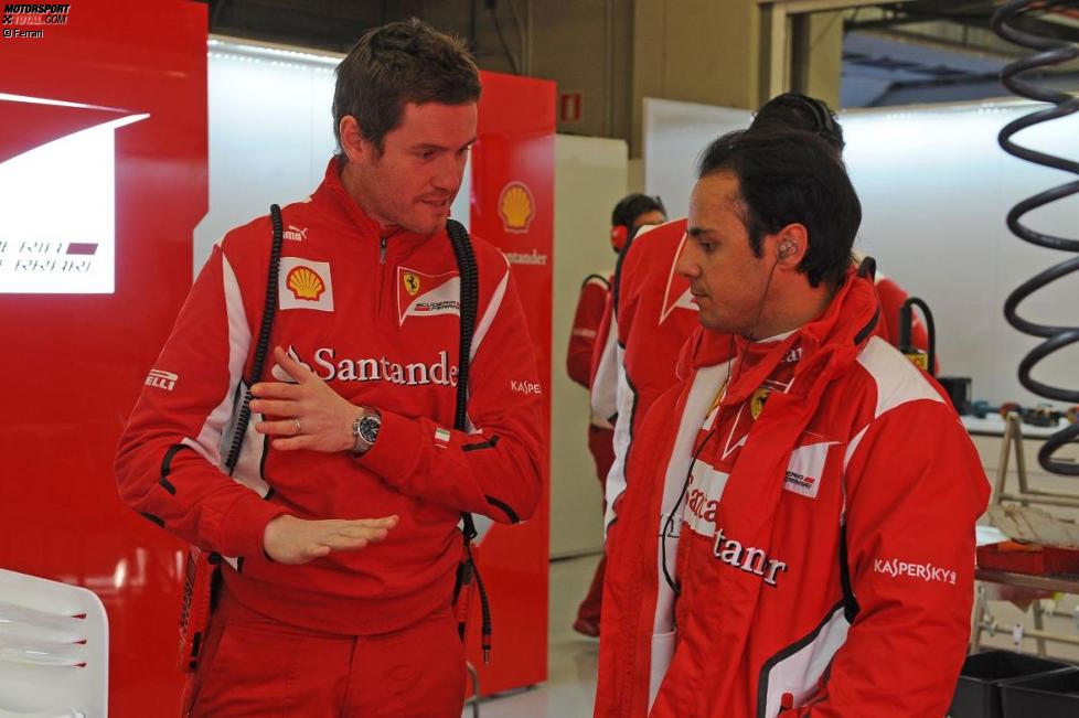 Rob Smedley und Felipe Massa (Ferrari)