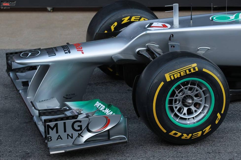 Frontflügel des Mercedes F1 W03