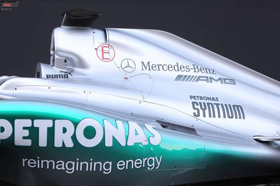 Detail des Mercedes F1 W03