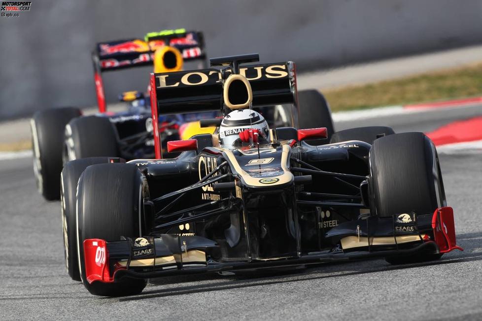 Kimi Räikkönen (Lotus) Mark Webber (Red Bull) 