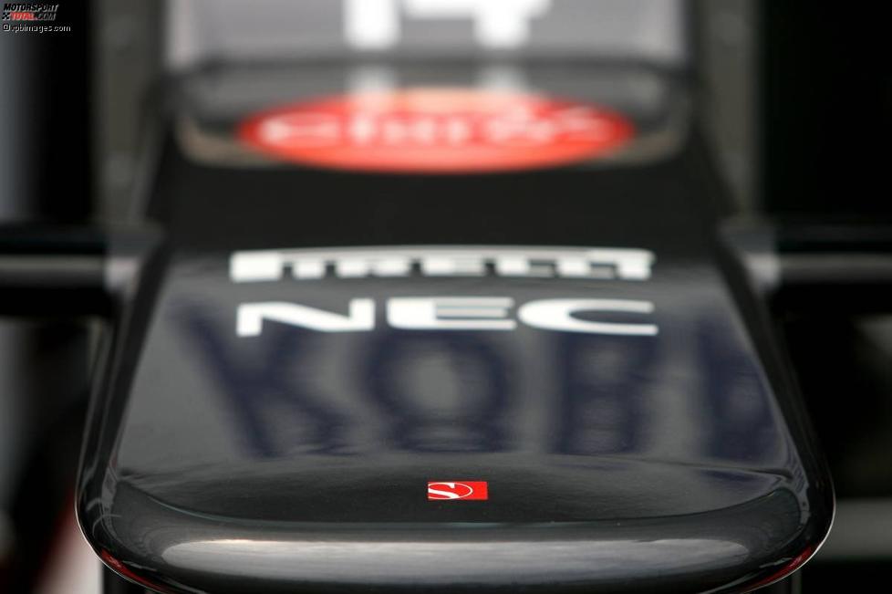 Die Nase eines Sauber-Ferrari C31