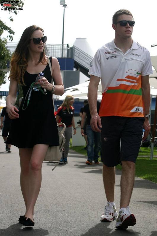 Paul di Resta (Force India) mit seiner Freundin