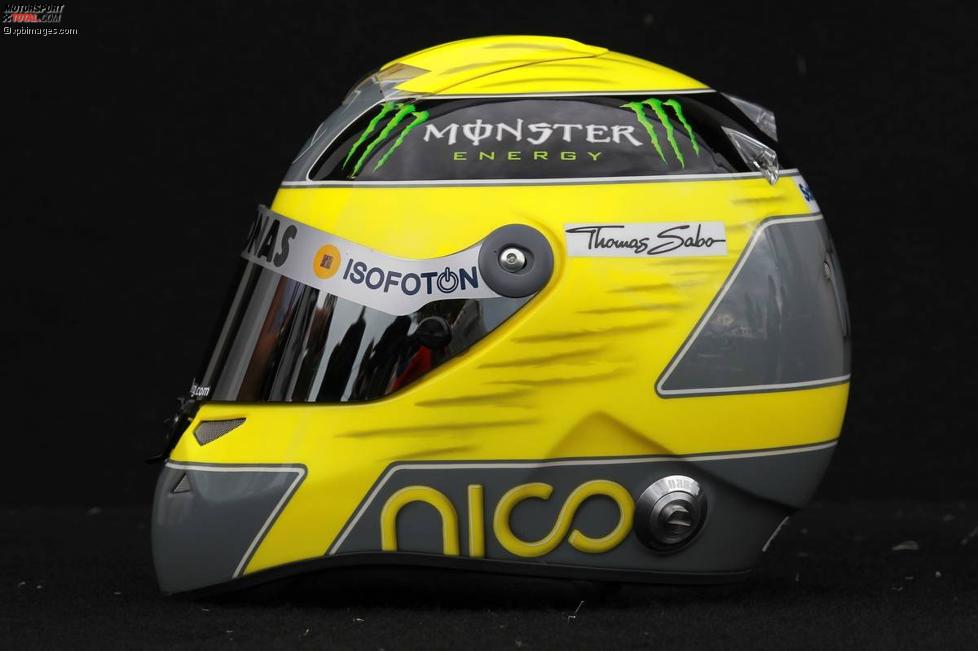 Helm von Nico Rosberg (Mercedes) 