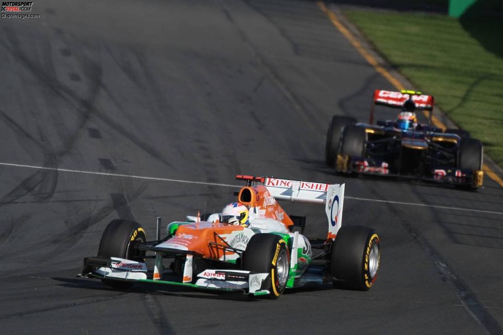 Paul di Resta (Force India) und Jean-Eric Vergne (Toro Rosso) 
