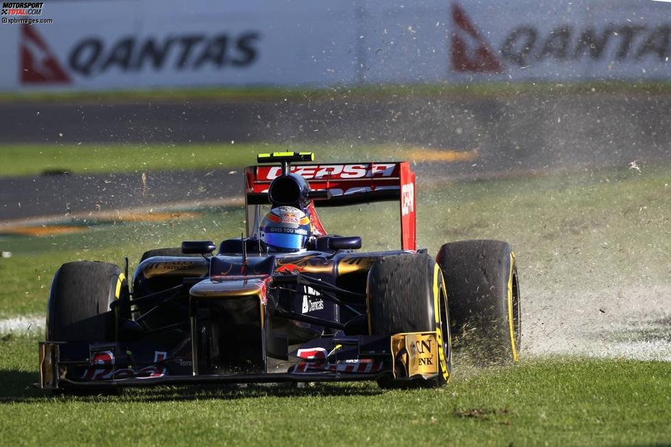 Jean-Eric Vergne (Toro Rosso) macht Im Australien-Rennen Bekanntschaft mit der 