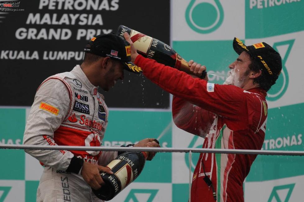 Lewis Hamilton (McLaren) Fernando Alonso (Ferrari) 