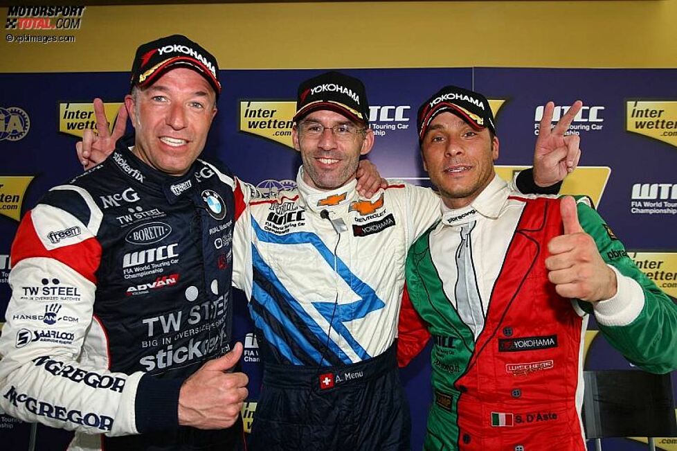 Tom Coronel (ROAL), Alain Menu (Chevrolet), Stefano D'Aste (Wiechers) 