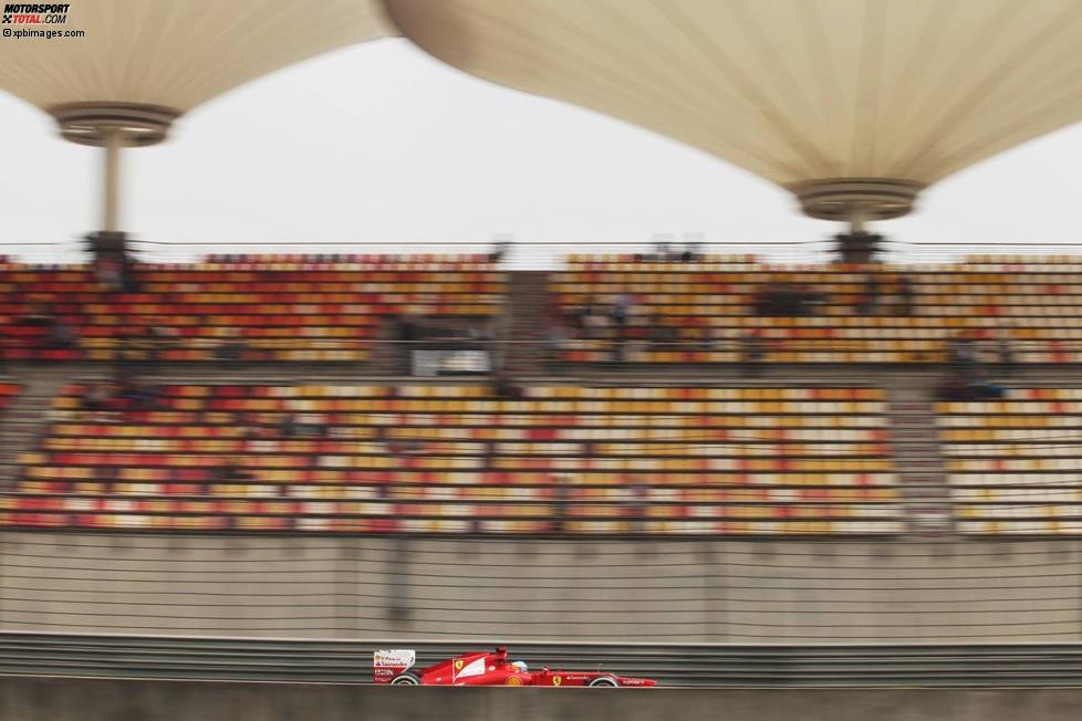 Fernando Alonso (Ferrari) reiste als etwas überraschender WM-Führender nach China.