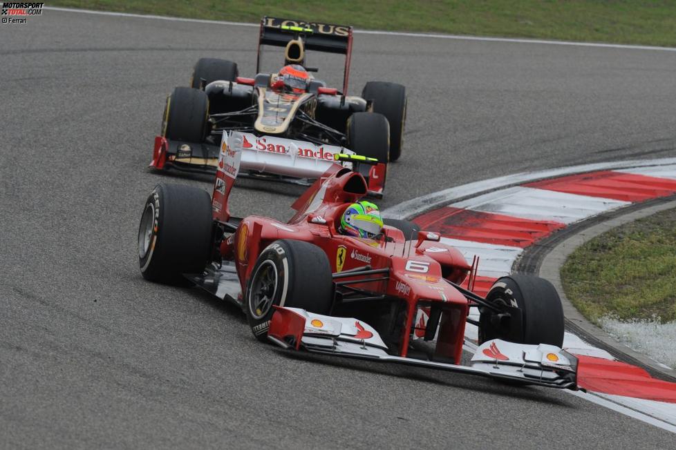 Felipe Massa (Ferrari) Romain Grosjean (Lotus)