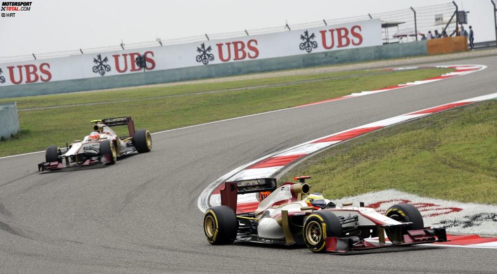 Pedro de la Rosa (HRT) Narain Karthikeyan (HRT) 