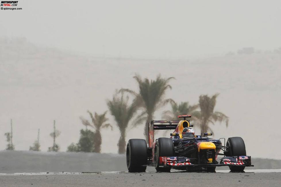 Sebastian Vettel (Red Bull) wartet immer noch auf seinen ersten Saisonsieg - gelingt ihm dieser in der Wüste von Manama?