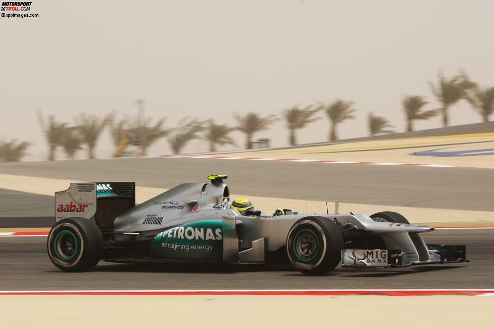 Nico Rosberg (Mercedes) konnte im Qualifying mit der fünftbesten Zeit nicht an seine China-Pole anknüpfen
