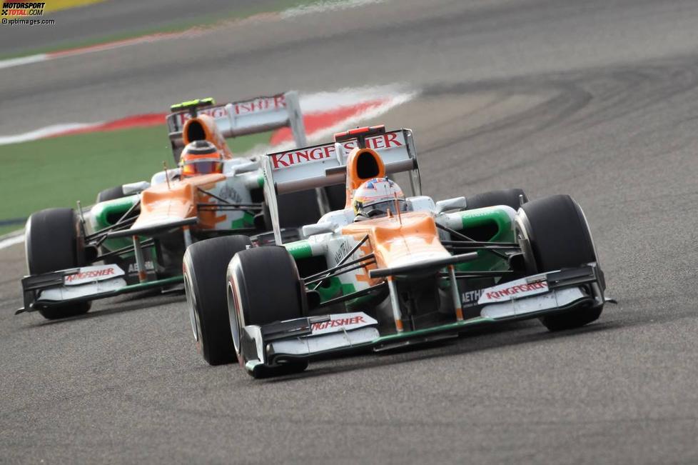 Paul di Resta (Force India) und Nico Hülkenberg (Force India) 