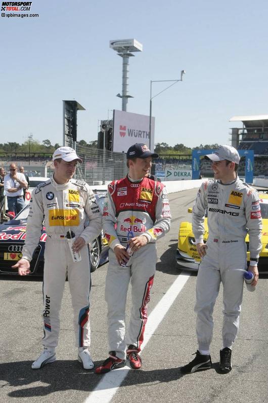 Dirk Werner (Schnitzer), Mattias Ekström (Abt-Audi) und Jamie Green (HWA-Mercedes) 