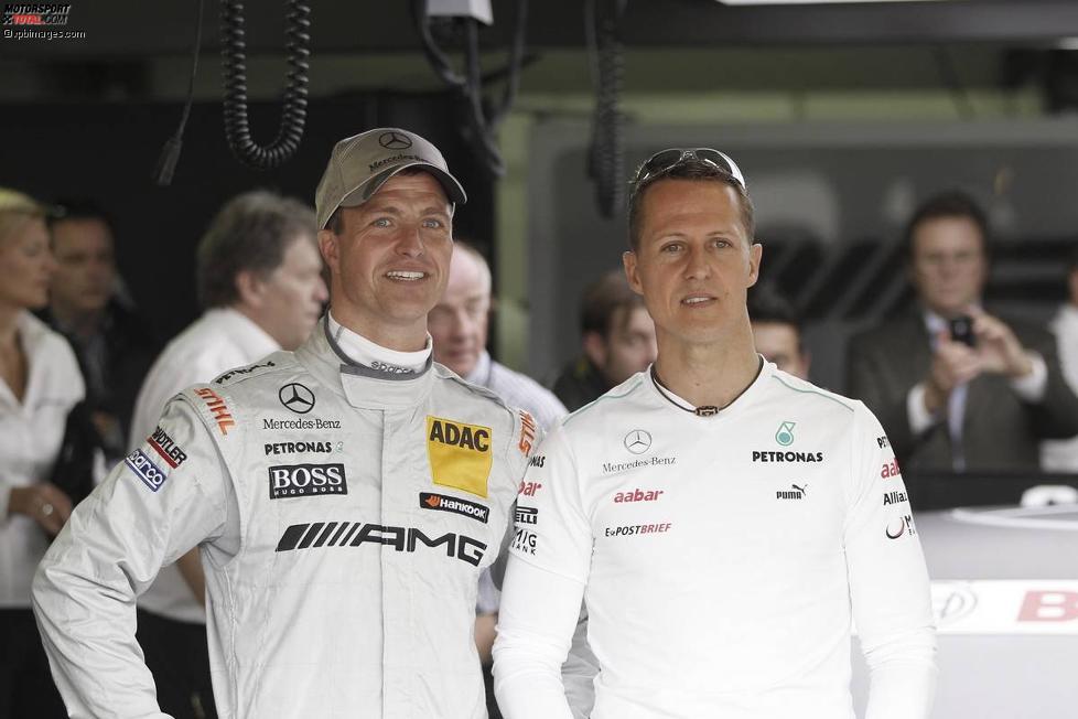 Ralf Schumacher (HWA-Mercedes) und Michael Schumacher (Mercedes) 