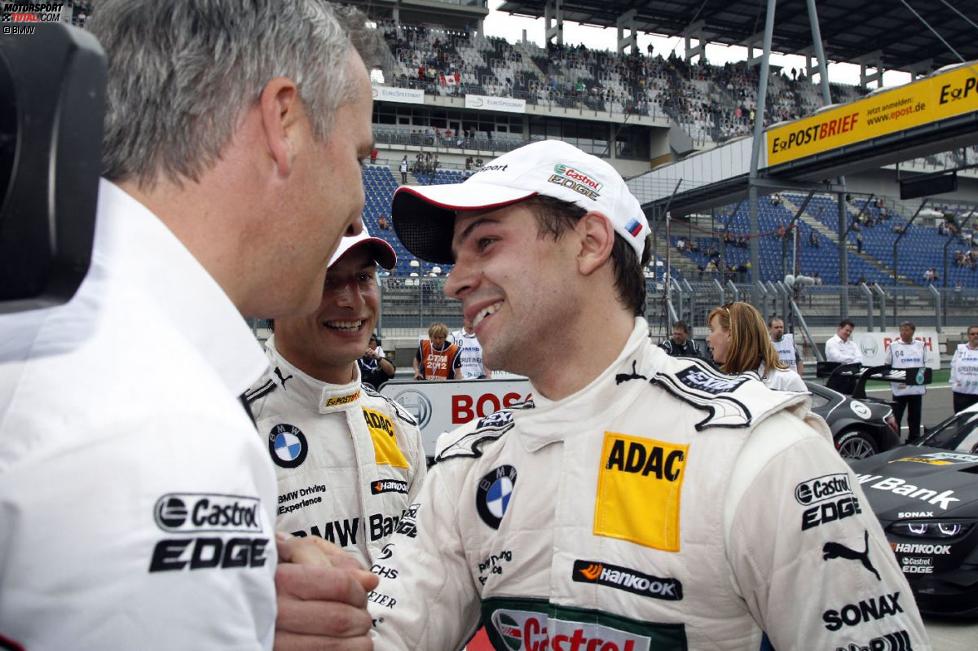 Jens Marquardt (BMW Motorsport Direktor) Bruno Spengler (Schnitzer) Augusto Farfus (BMW Team RBM) 