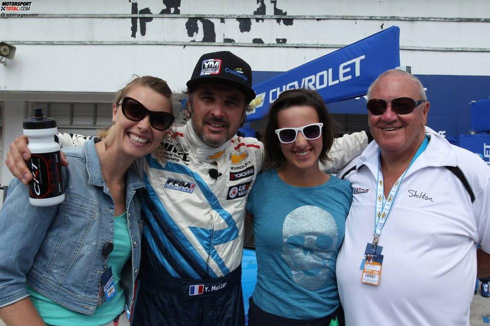 Yvan Muller (Chevrolet) mit seiner Familie