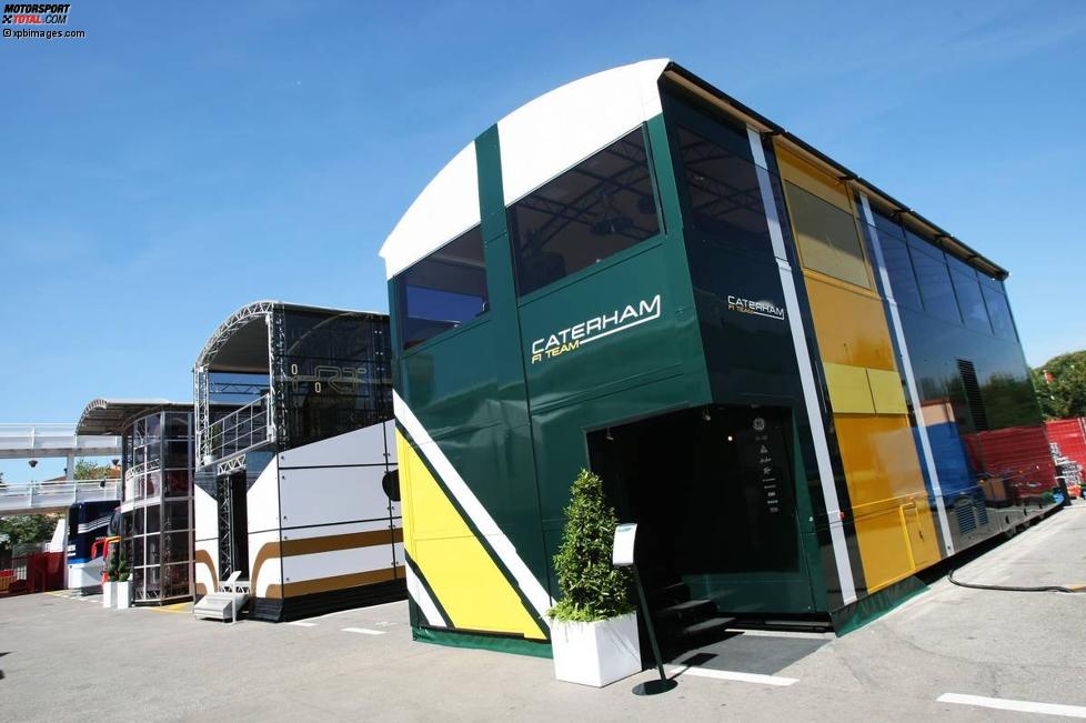 Die Innenausstattung des Caterham-Motorhomes wurde von Nico Rosbergs Freundin entworfen