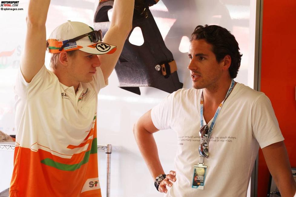 Nico Hülkenberg (Force India) und Adrian Sutil 