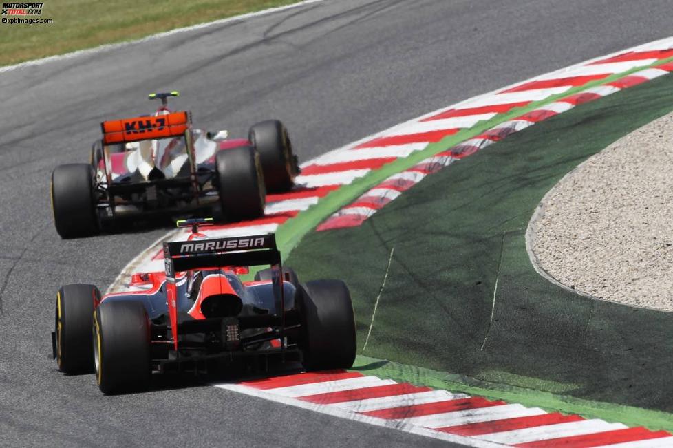 Narain Karthikeyan (HRT) und Charles Pic (Marussia) 