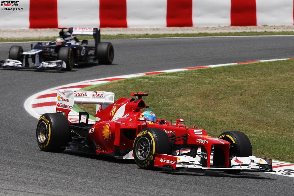 Fernando Alonso (Ferrari) und Pastor Maldonado (Williams) 