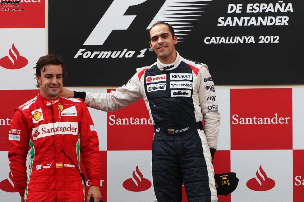 Fernando Alonso (Ferrari) und Pastor Maldonado (Williams) 