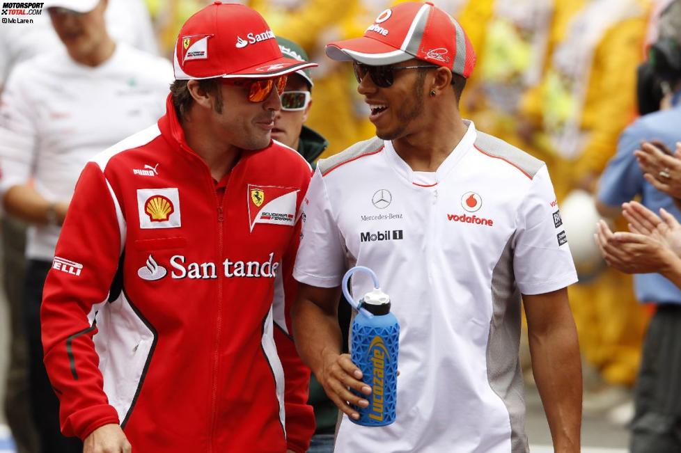 Fernando Alonso (Ferrari) Lewis Hamilton (McLaren)