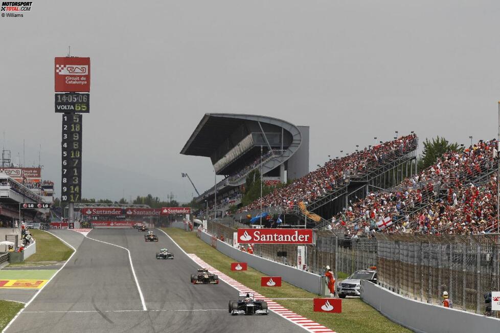 Pastor Maldonado (Williams) und Kimi Räikkönen (Lotus) 