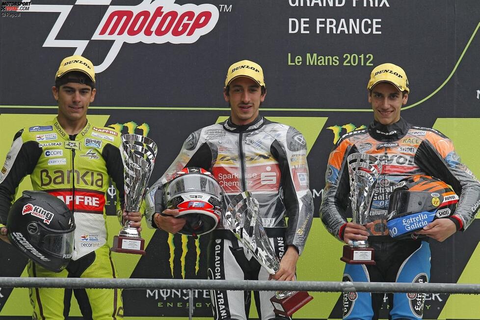 Alberto Moncayo, Louis Rossi und Alex Rins 