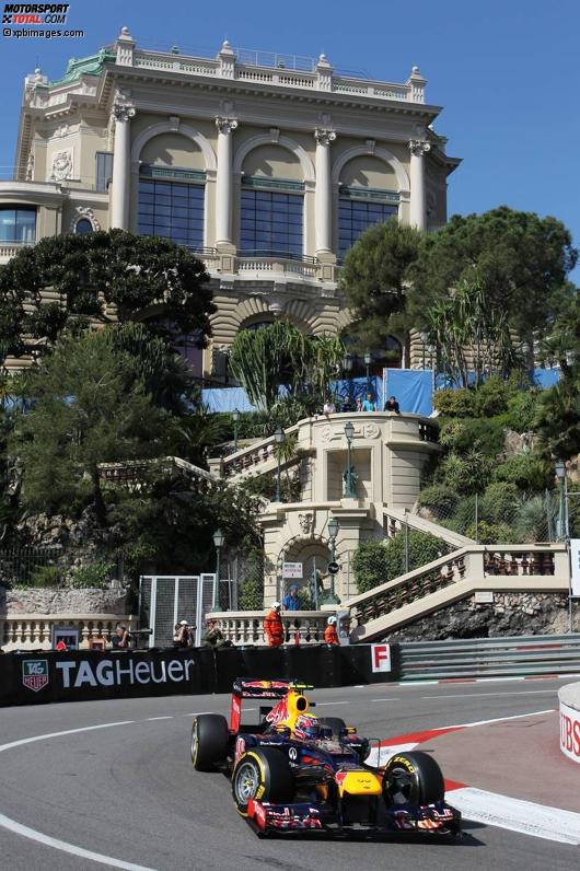 Mark Webber (Red Bull) in den Straßen von Monte Carlo