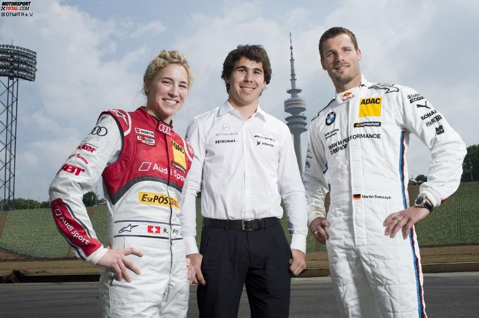 Rahel Frey (Abt-Audi), Robert Wickens (Mücke-Mercedes) und Martin Tomczyk (RMG) 